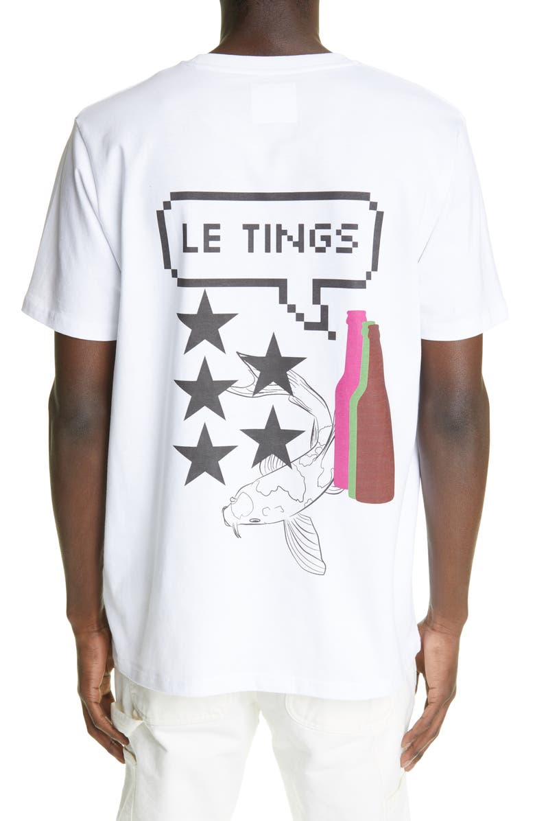 LE TINGS Market Graphic Tee, Alternate, color,