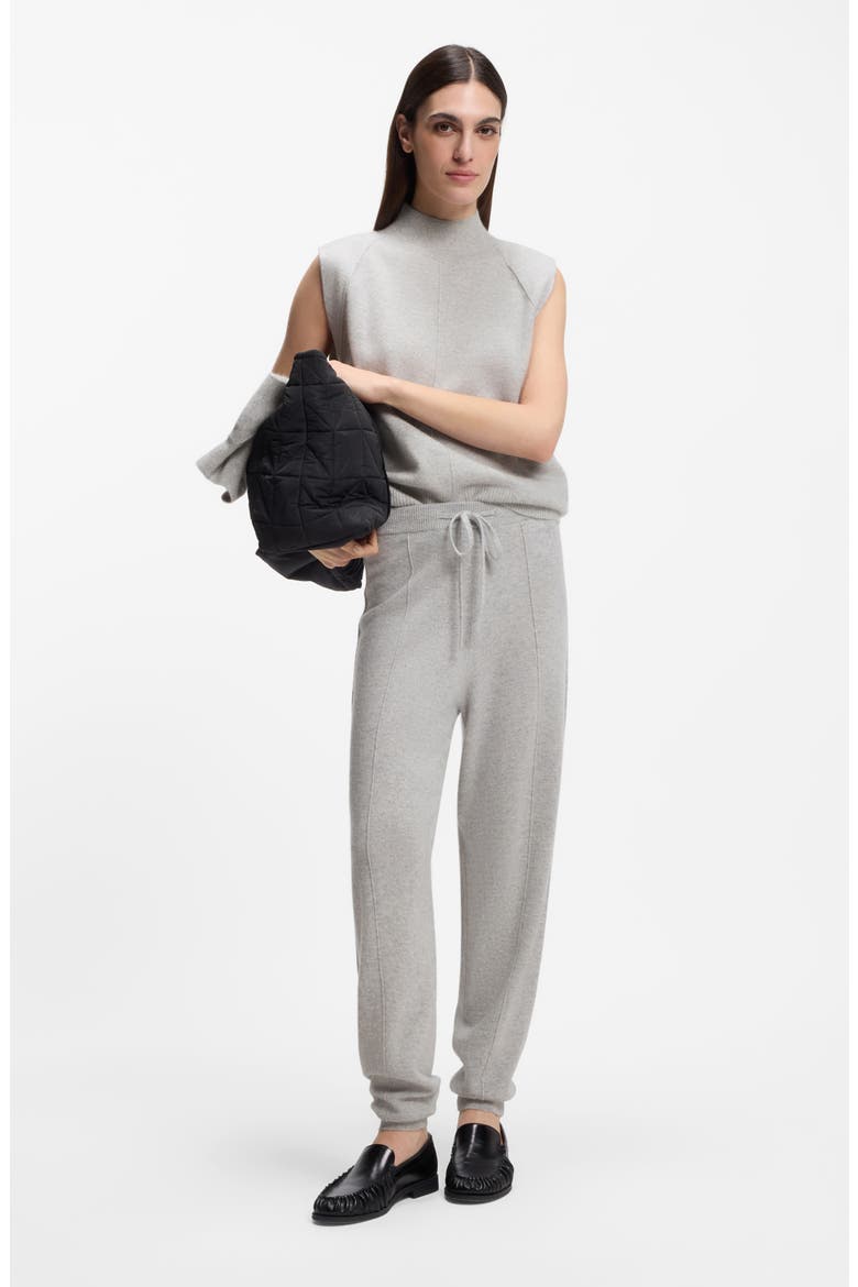 Futrani Cashmere Mock Neck Sleeveless Sweater, Alternate, color, PEBBLE MELANGE