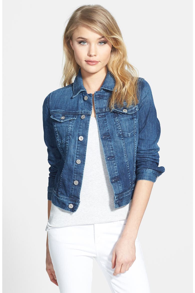 'Robyn' Denim Jacket, Main, color, 14Y SURGE
