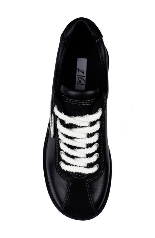 Zigi Shelby Lace-up Platform Shoe In Black