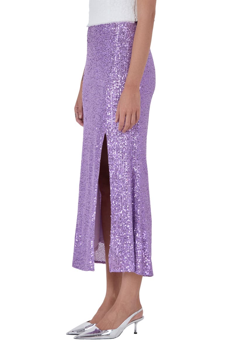 Endless Rose Sequin Midi Skirt, Alternate, color, Purple