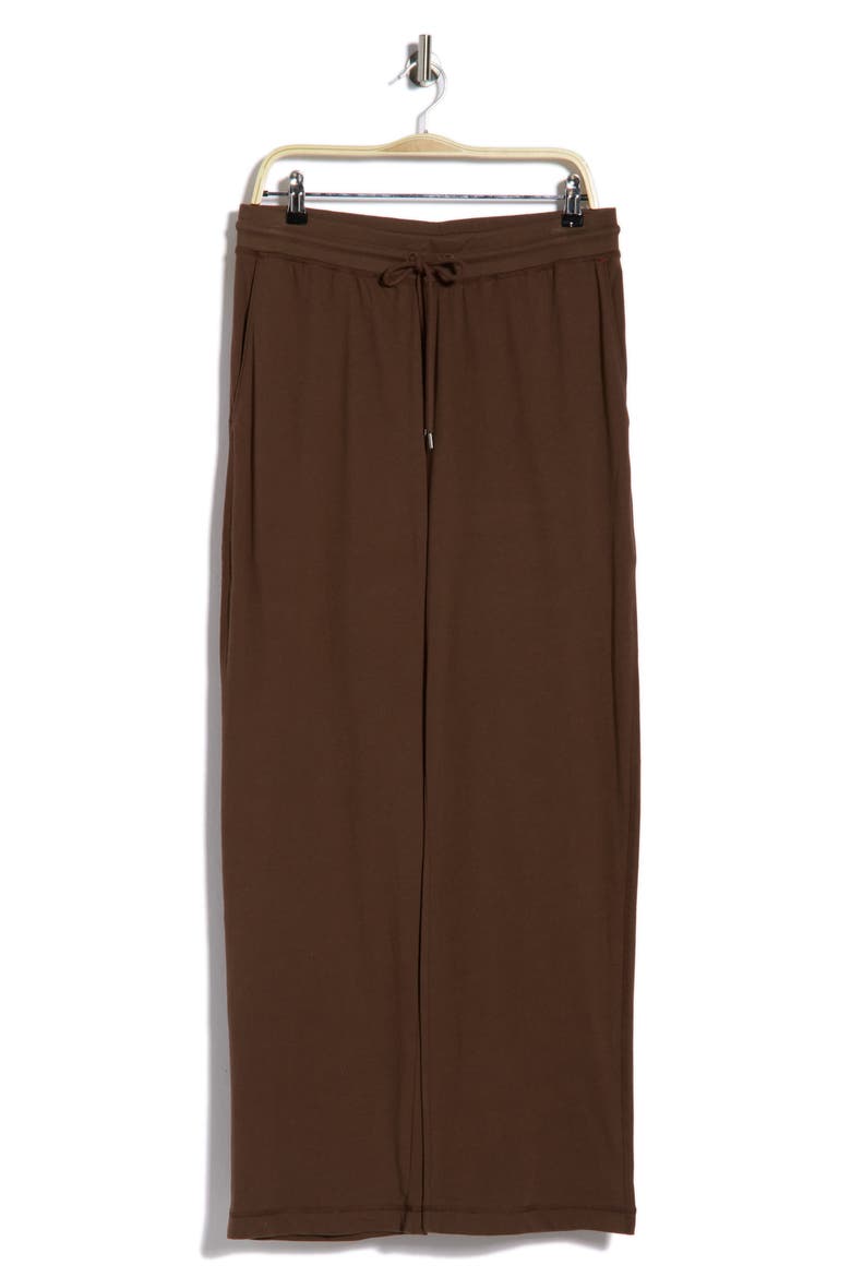 Cotton Drawstring Lounge Pants, Main, color, WALNUT