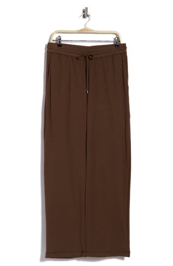 Daniel Buchler Cotton Drawstring Lounge Pants In Walnut