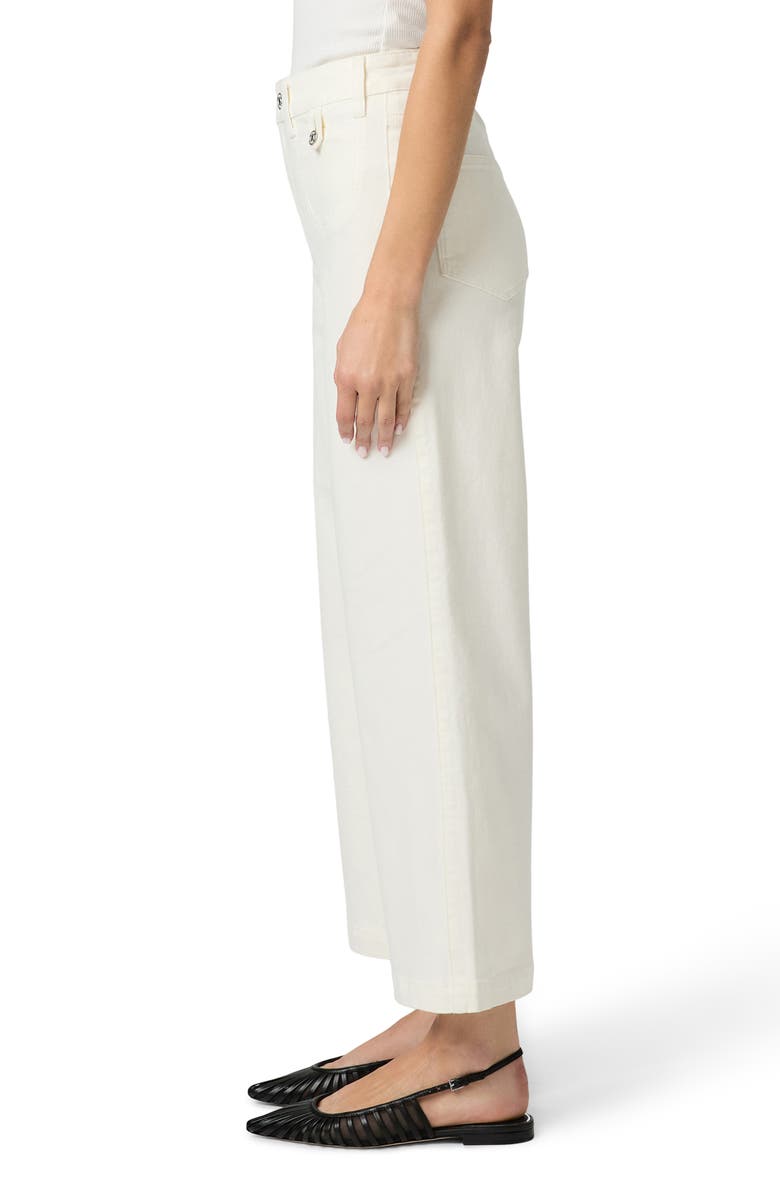 PAIGE Anessa High Waist Ankle Wide Leg Jeans, Alternate, color, Tonal Ecru