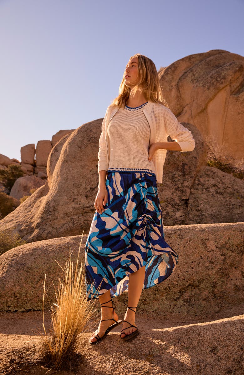 NIC+ZOE Coastline Sweater Tank, Alternate, color, Cream Multi