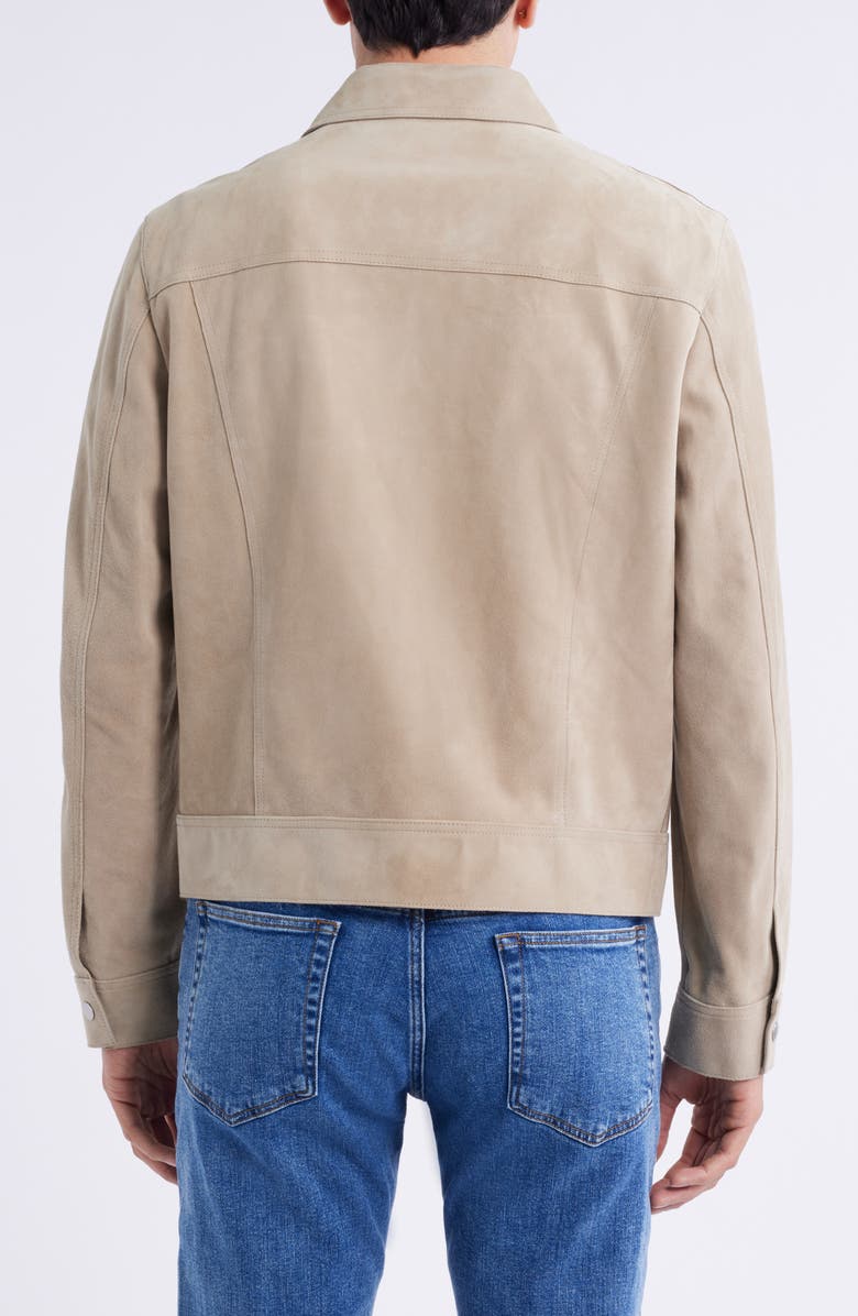 FRAME Suede Trucker Jacket, Alternate, color,
