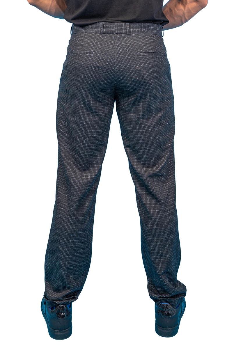 Maceoo Squared Black Stretch Flat Front Pants, Alternate, color, Black