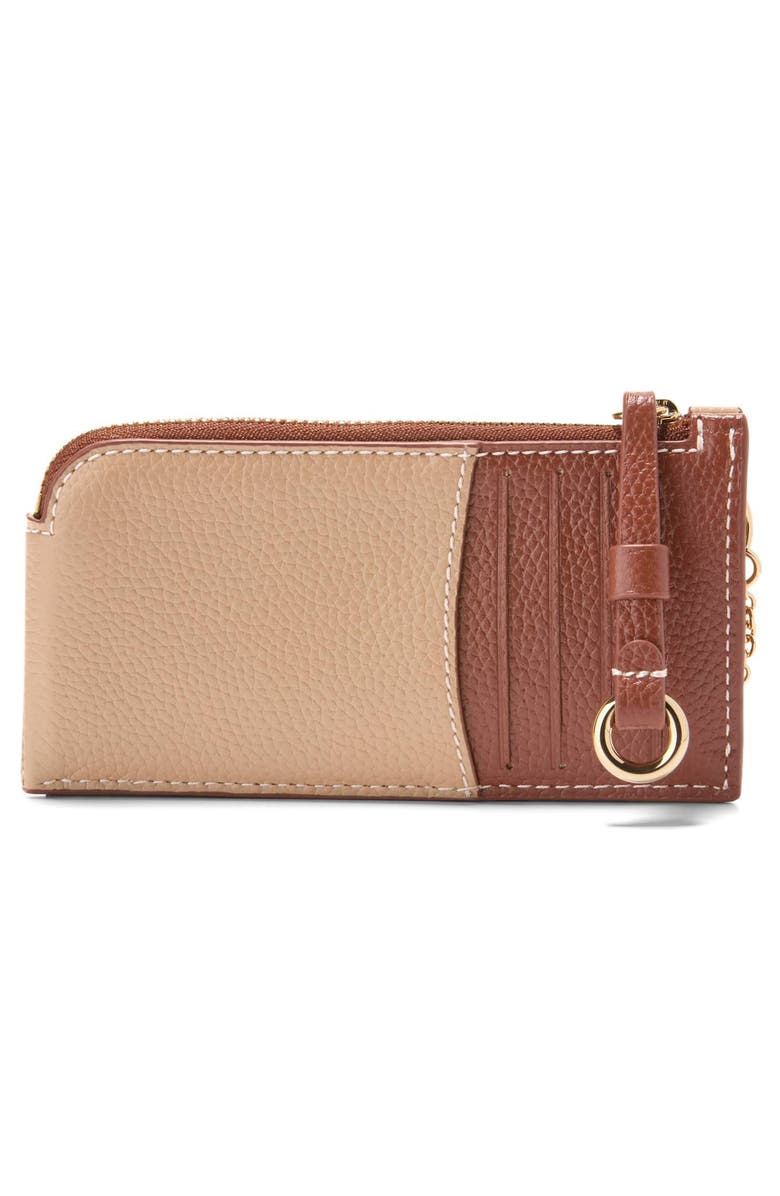 Cole Haan Essential Card Case, Alternate, color, Tuscans And Ivory/ Auburn