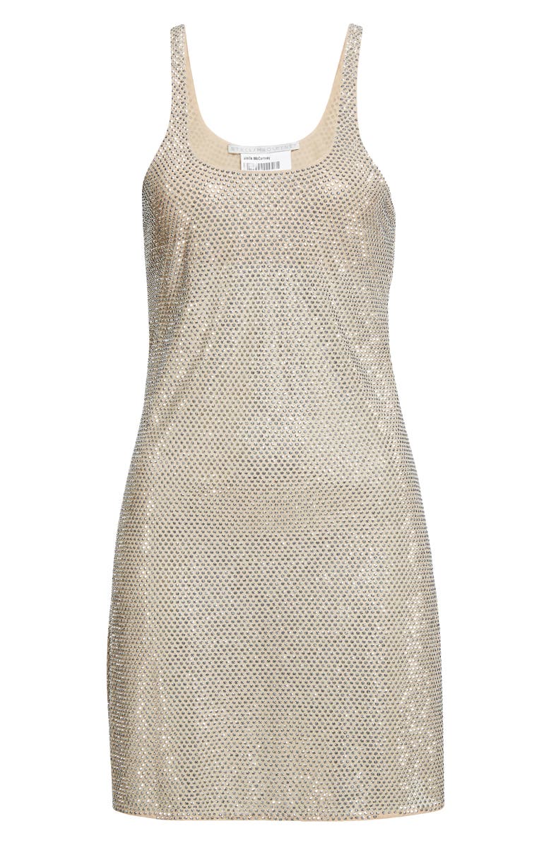 Stella McCartney Mini Crystal Silk Tank Dress, Alternate, color,