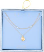 Leith Layered Oyster Pendant Necklace