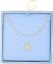 Leith Layered Oyster Pendant Necklace