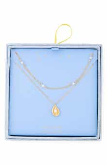 Leith Layered Oyster Pendant Necklace