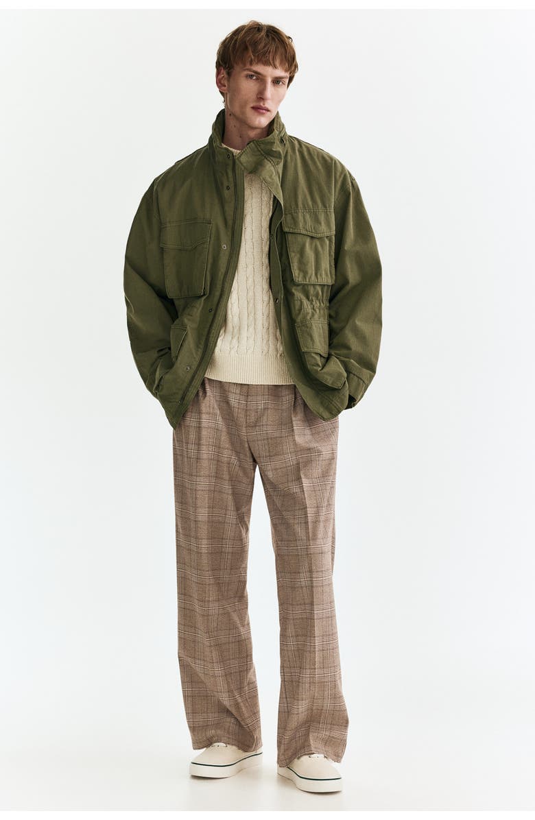 H&M Loose Fit Tailored Trousers, Alternate, color, 