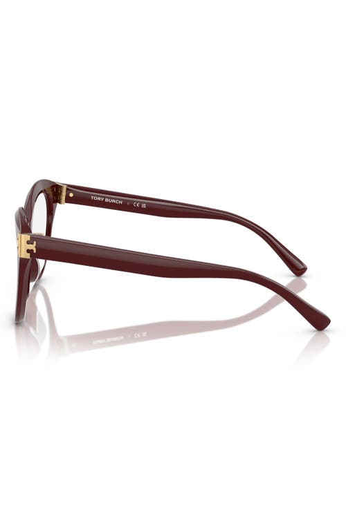 Tory Burch 51mm Phantos Optical Glasses In Red