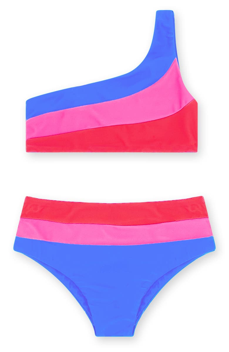 Feather 4 Arrow Kids' Rays 4 Days UPF 50+ Two-Piece Swimsuit, Alternate, color, 