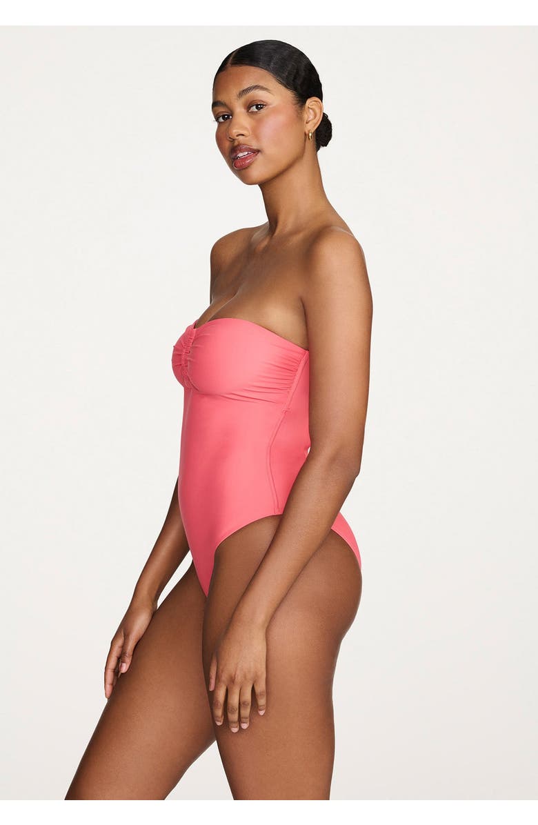 CUUP The Bandeau One Piece Swim, Alternate, color, Guava