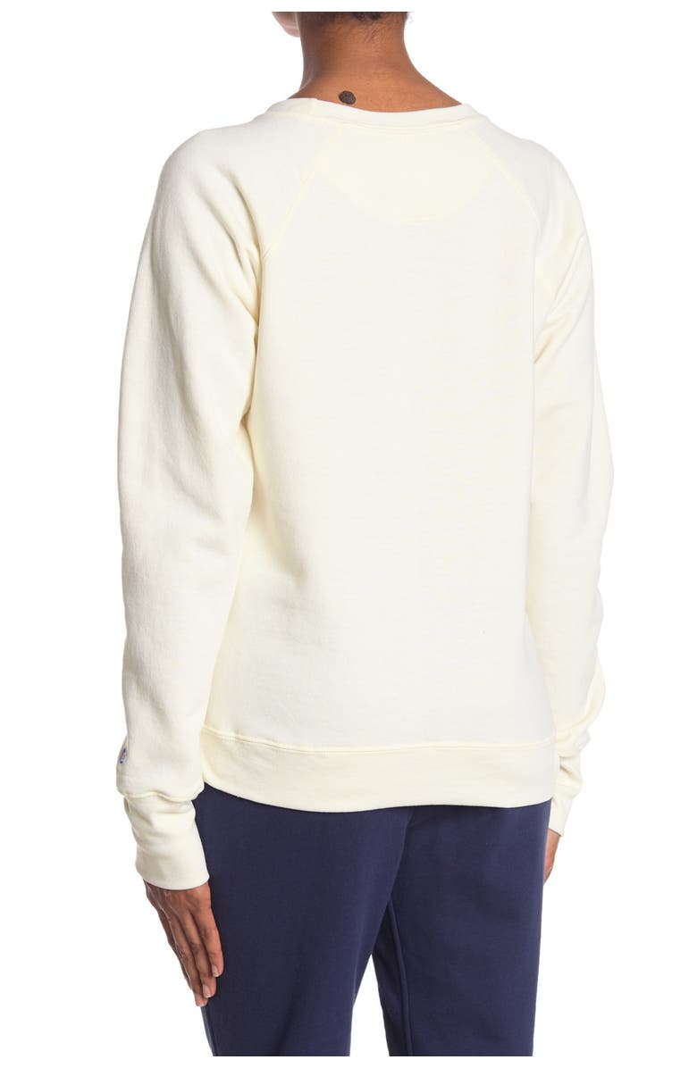 Champion Powerblend Logo Raglan Sweatshirt, Alternate, color,