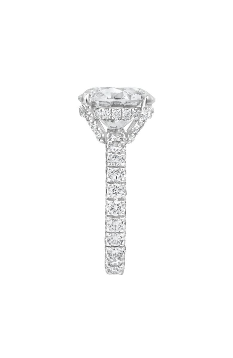 LuvMyJewelry Laryssa 14K Gold Round Lab Grown Diamond Hidden Halo Engagement Ring - 7 Cts, Alternate, color, 14K White Gold