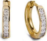 Monica Vinader Essential Lab Grown Diamond Pavé Huggie Hoop Earrings