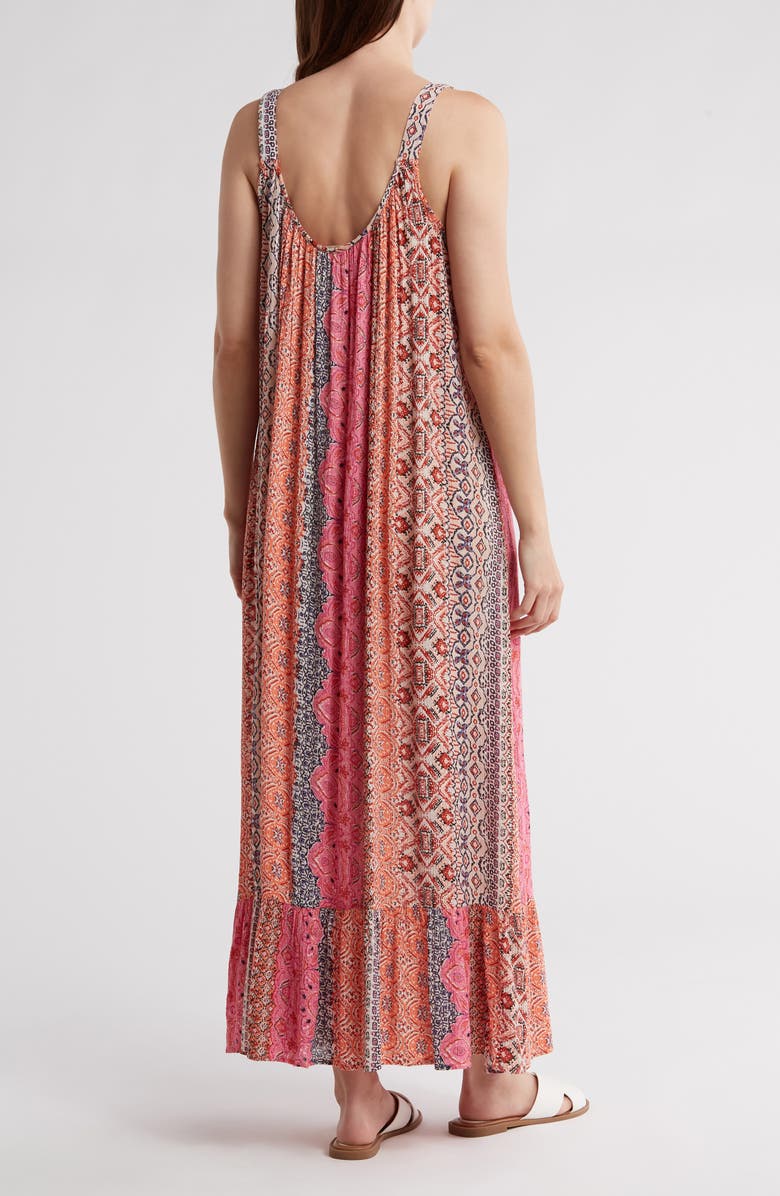 Lovestitch Mixed Print Maxi Dress, Alternate, color, 