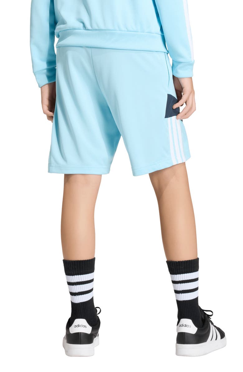 adidas House of Tiro Shorts, Alternate, color, Ice Blue/White/Beige/Navy