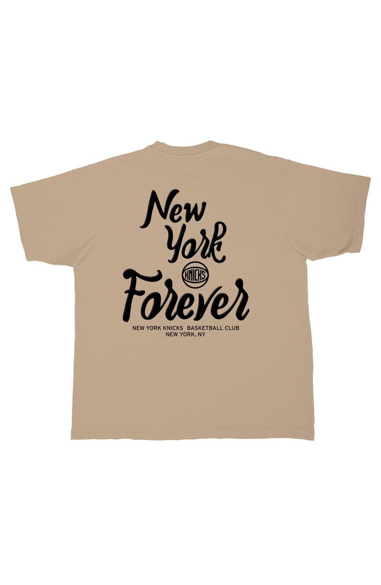 Stadium Essentials Men's Stadium Essentials Tan New York Knicks Oversized Forever T-Shirt, Alternate, color, Tan