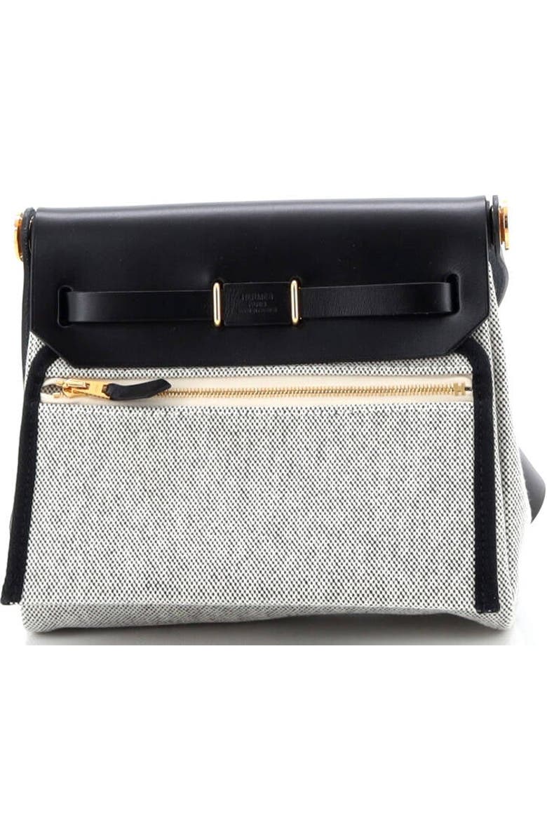 Pre-Owned Hermes Herbag Zip Toile and Leather 20, Alternate, color, Bleu Indigo