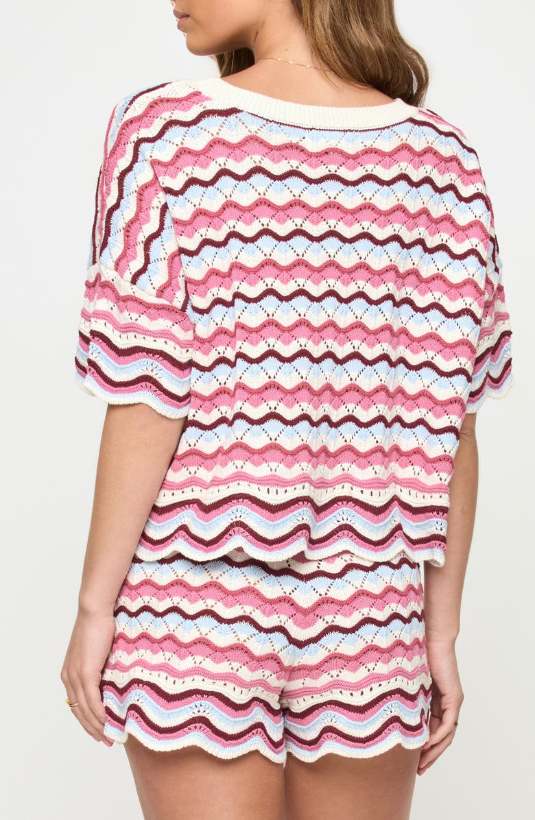 LSPACE Sun Chaser Stripe Top, Alternate, color, Sand In Hand