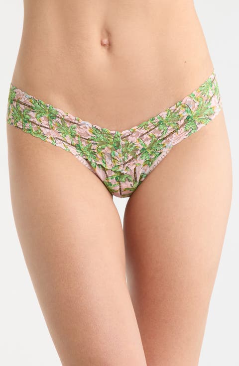 Print Low Rise Thong