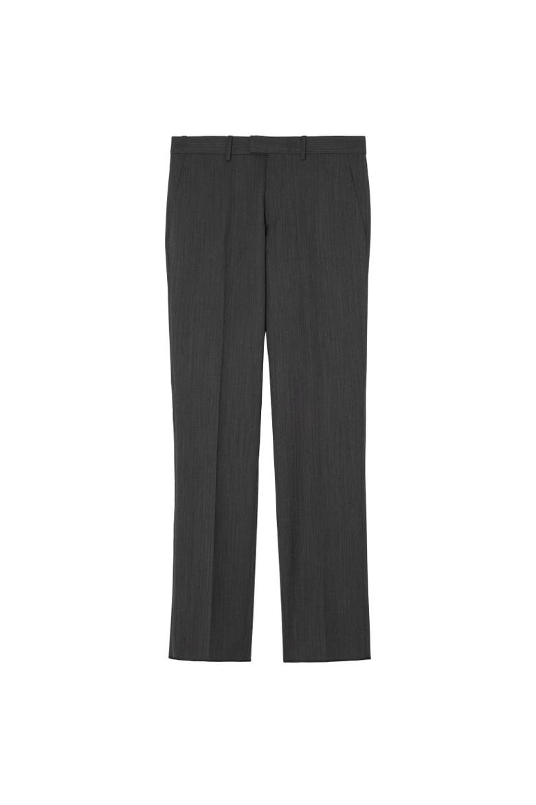 Wool Sloane Tailored Trousers, Alternate, color, Deep charcoal grey
