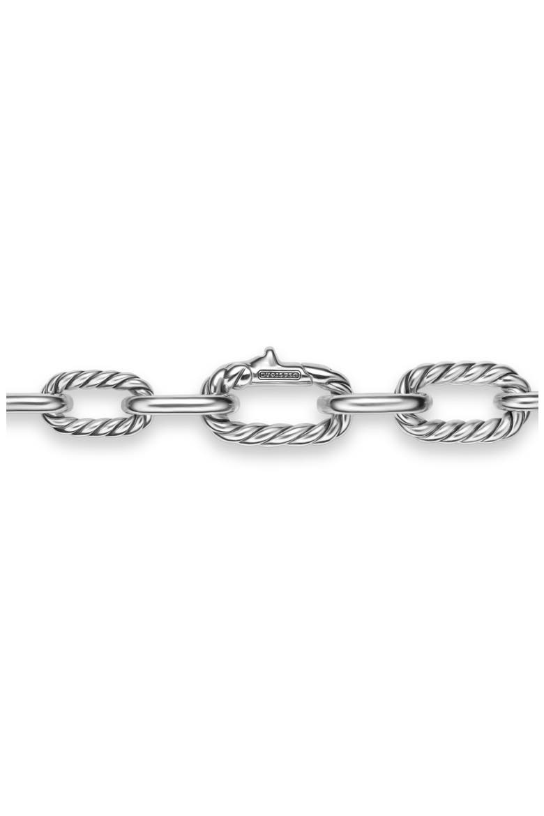 DY Madison® Chain Necklace in Sterling Silver with 18K Yellow Gold, 8.5mm, Alternate, color, SILVER