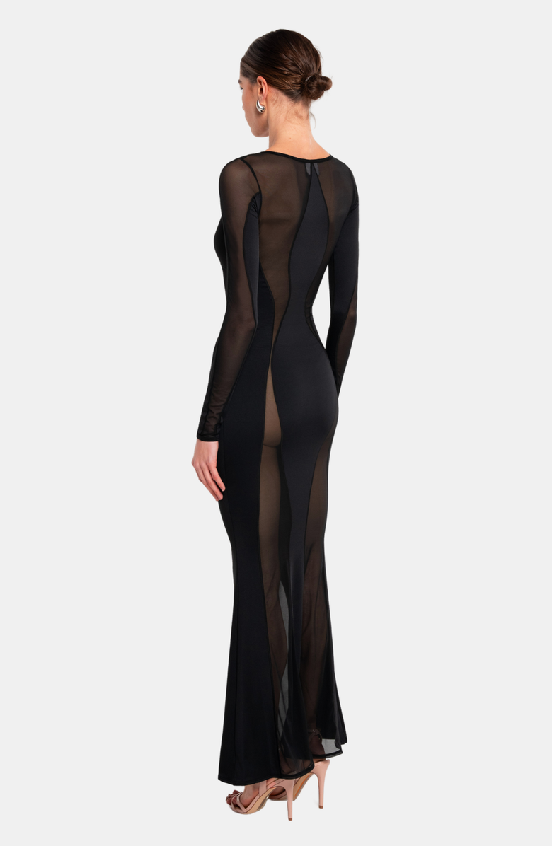 OW Collection Sierra Maxi Dress, Alternate, color, Black