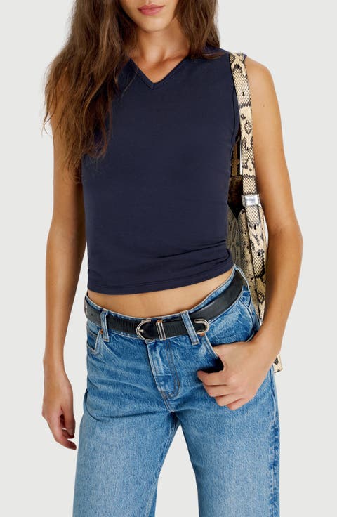 Wren Cotton V-Neck Tank