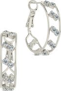 Sterling Forever Angelika Hoop Earrings