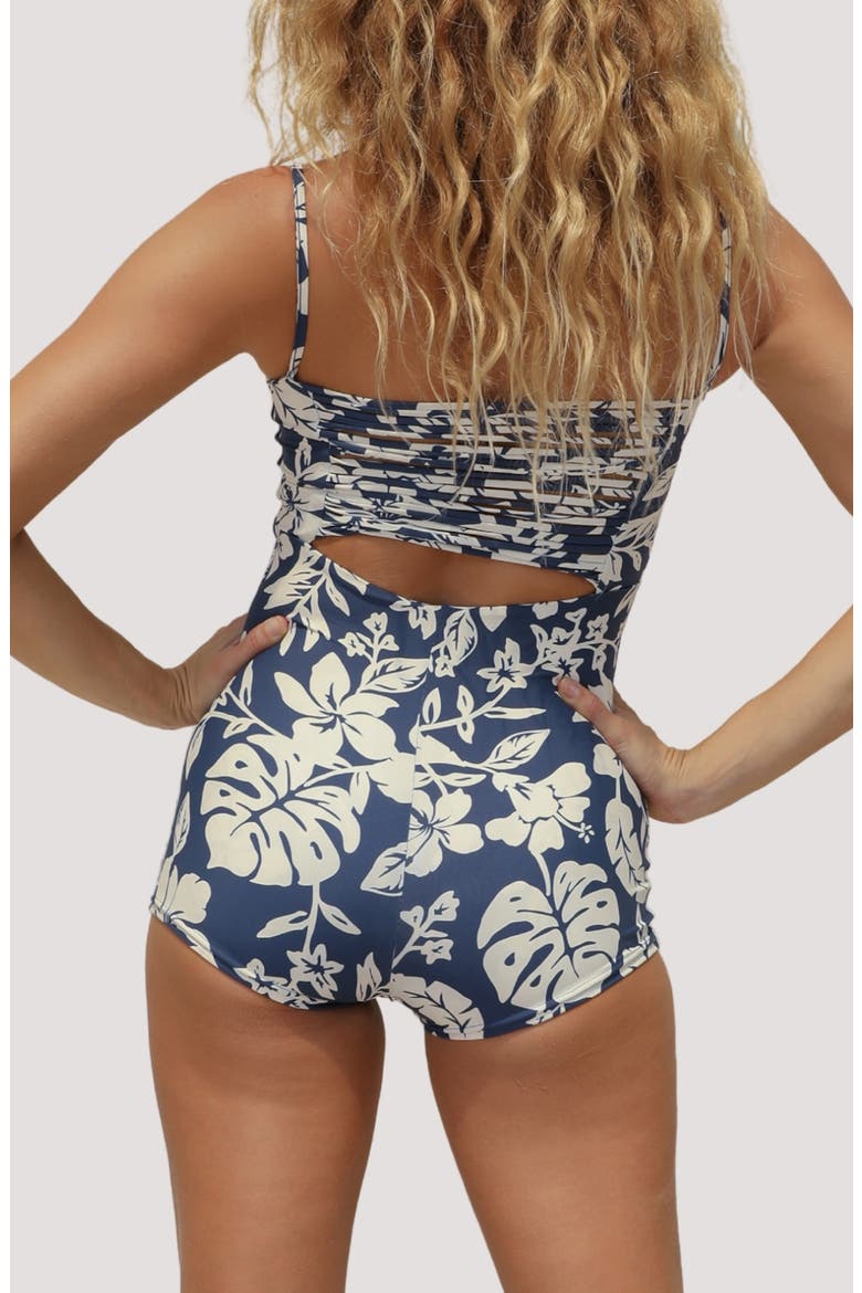 Bobby Print One-Piece Swimsuit, Alternate, color, HIBISCO