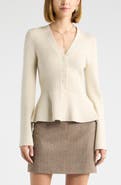 Open Edit Softluxe Ribbed Waist Cardigan
