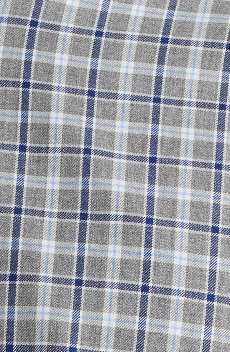 johnnie-O Warden Plaid Cotton Button-Down Shirt, Alternate, color, Charcoal