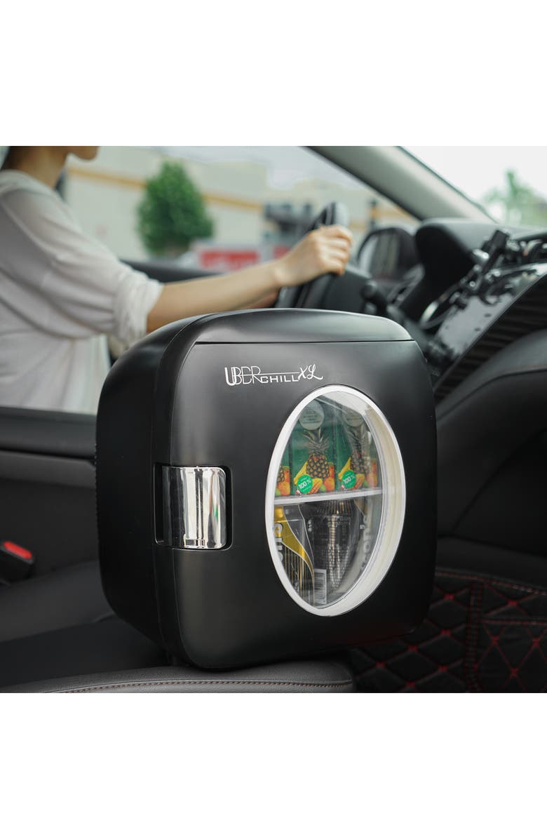 UBER APPLIANCE 6-Can Mini Fridge - Black, Alternate, color, Matte Black