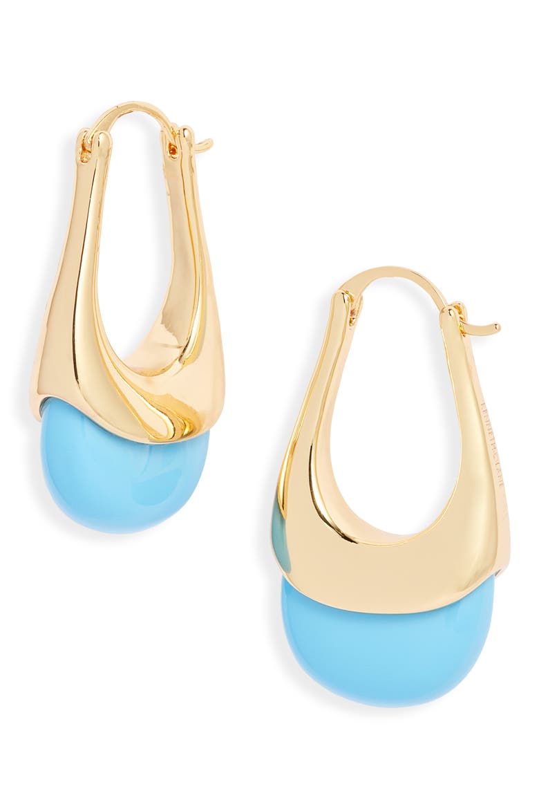 Stone Drop Earrings, Main, color, GOLD