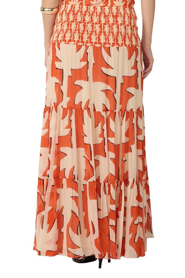 Dina Skirt, Alternate, color, HERITAGE PALM BIG BURNT ORANGE