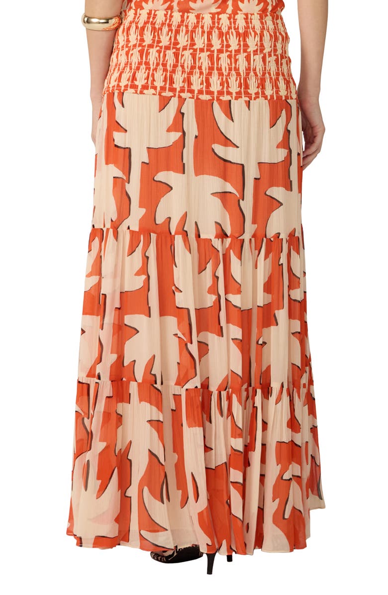 Diane von Furstenberg Dina Skirt, Alternate, color, Heritage Palm Big Burnt Orange