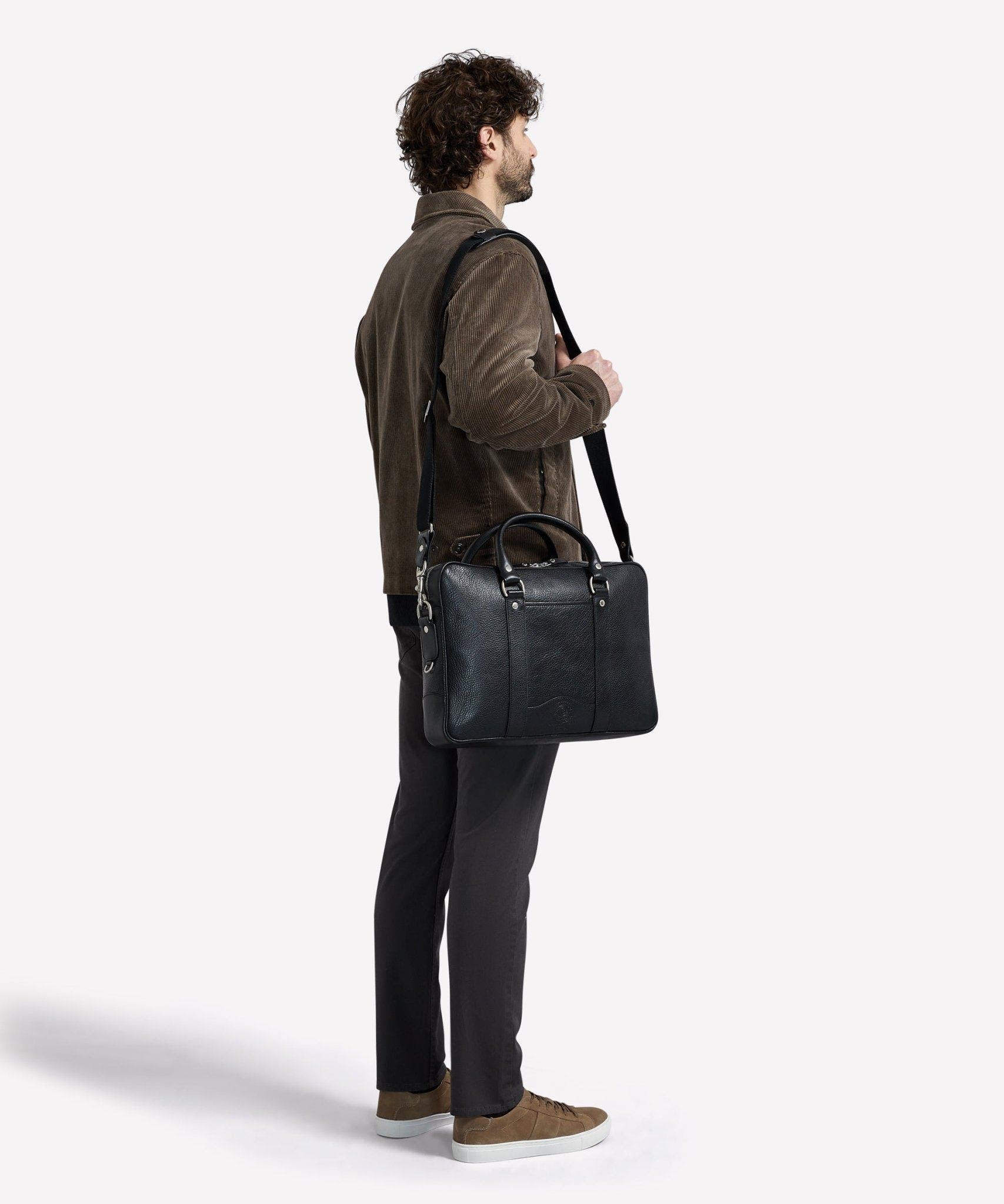 Ghurka Scout No. 295, Alternate, color, Vintage Black Leather