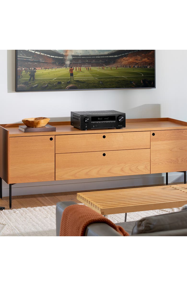 Denon AVRX1800H 7.2 Channel 8K Home Theater Receiver with Dolby Atmos, HEOS Built-In, and Audyssey Room Correction, Alternate, color, 