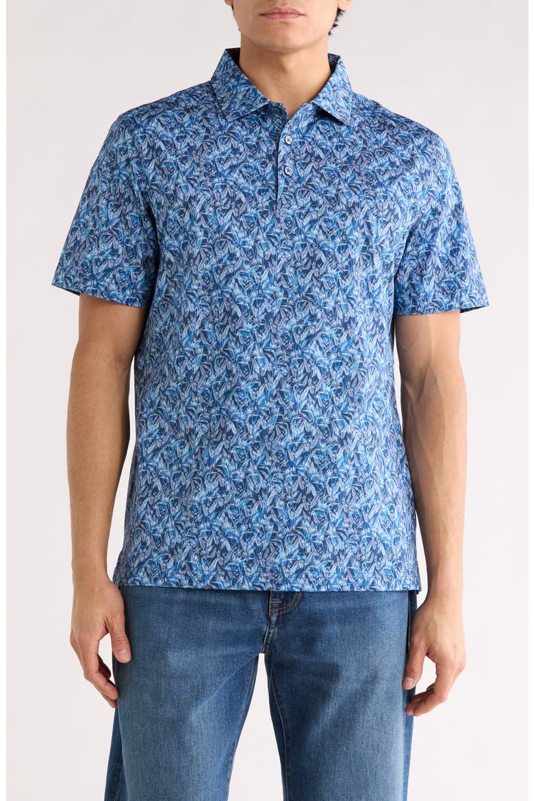 Myron OoohCotton® Knit Polo, Main, color, NIGHT BLUE