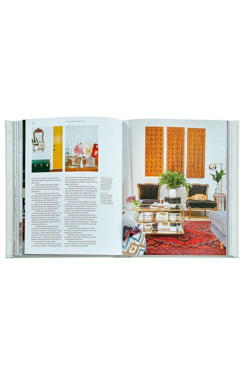 Graphic Image The New Southern Style The Interiors of a Lifestyle and Design Movement Leather Coffee Table Book, Alternate, color, Ivory