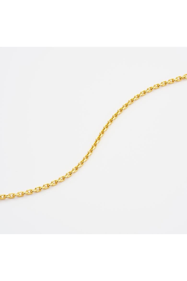 Wide Diamond Cut Cable Chain Bracelet, Alternate, color, Gold 24k