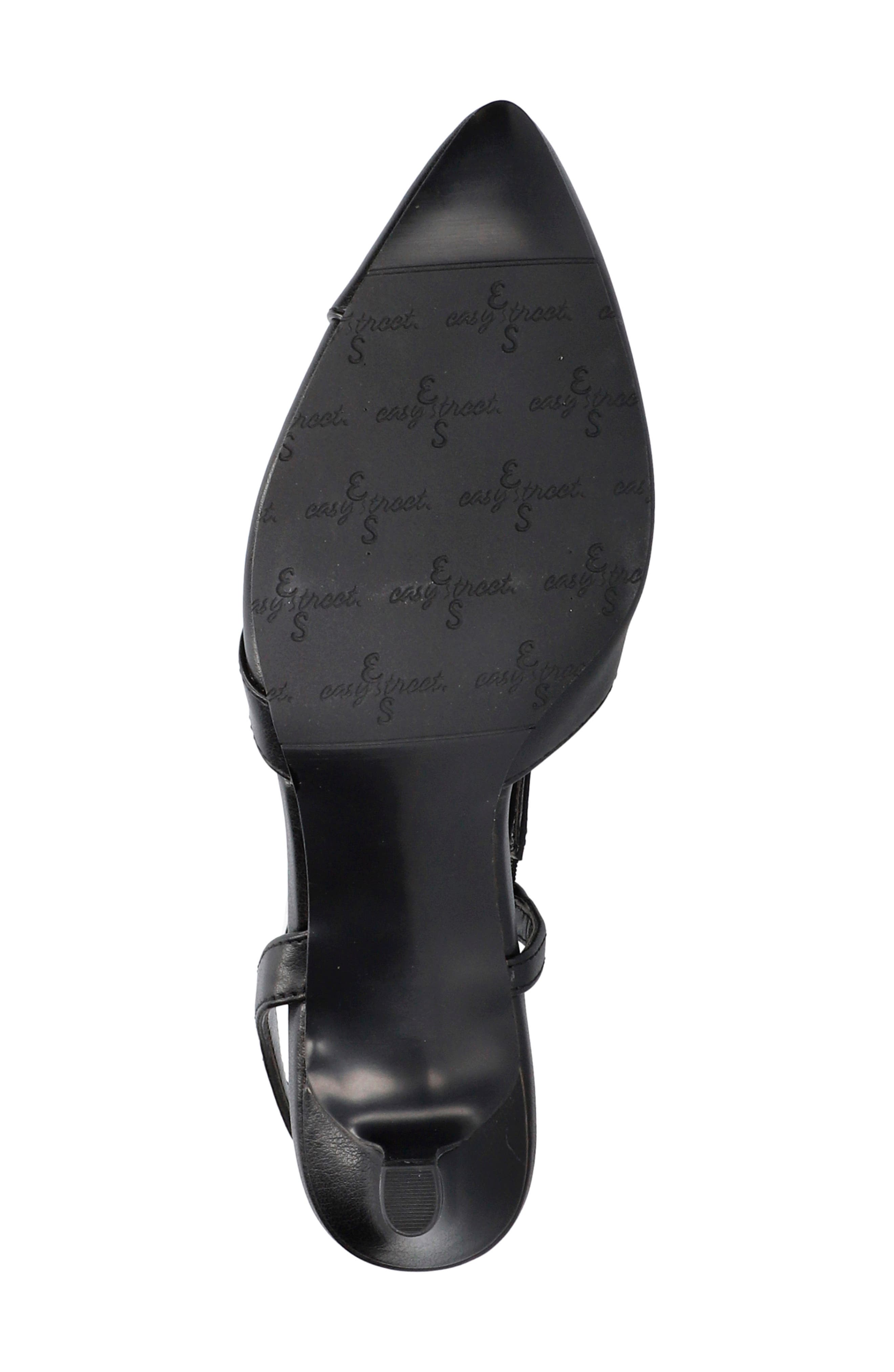 EASY STREET Emerald Slingback Pointed Toe Pump, Alternate, color, Black