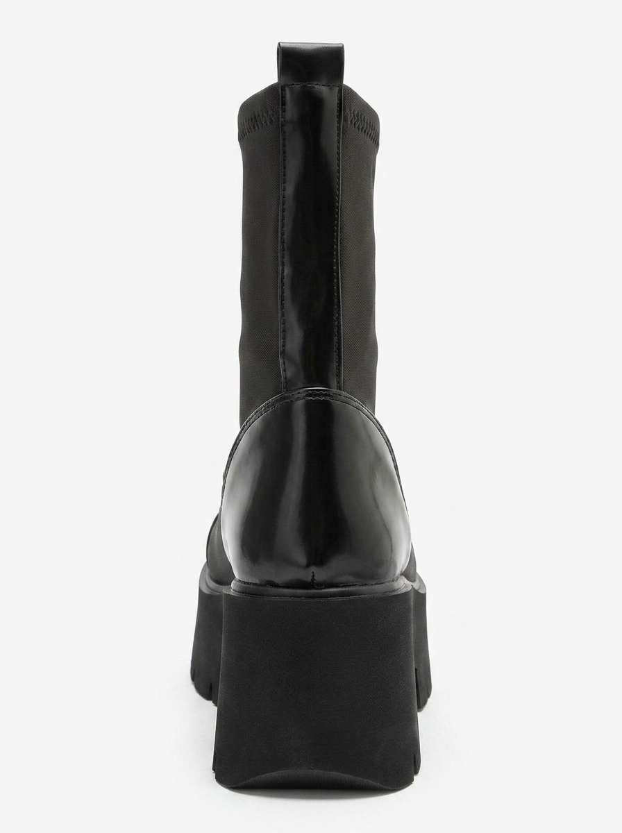 Jadelina Scuba Platform Sock Boot, Alternate, color, Black