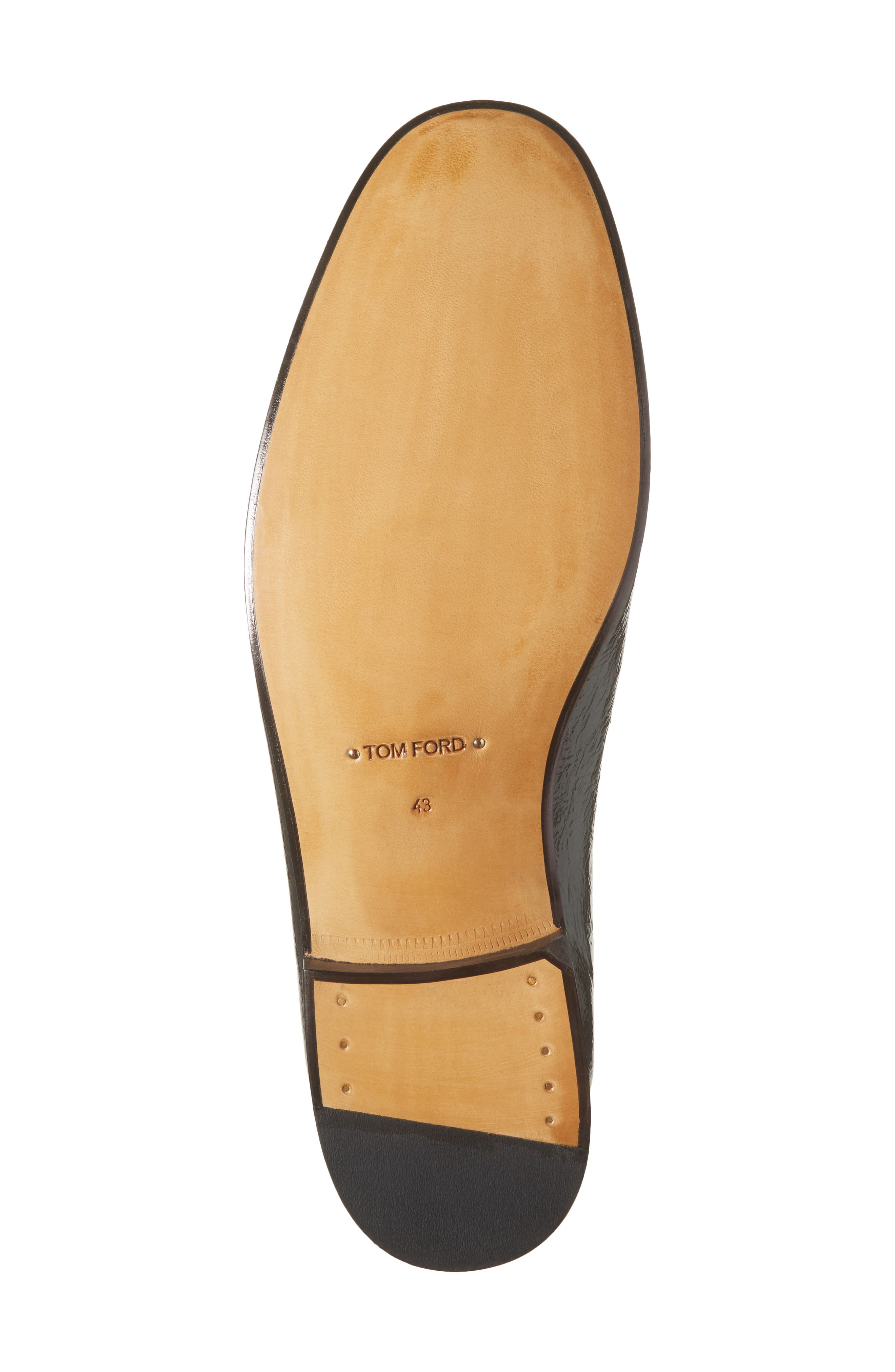 TOM FORD T Heel Penny Loafer, Alternate, color, 1N001 Black