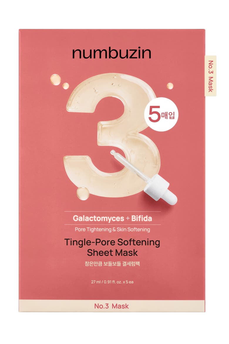 5-Pack No.3 Tingle-Pore Softening Sheet Masks, Alternate, color, NO COLOR